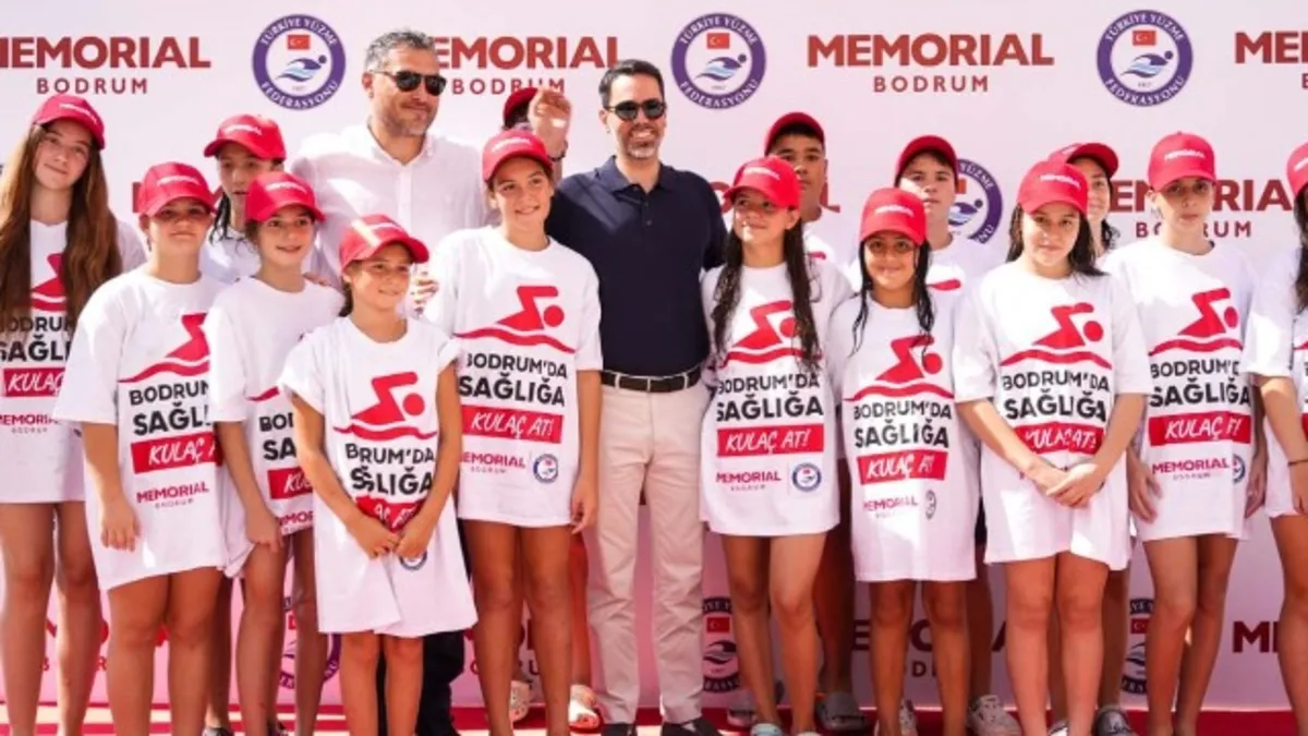 Bodrum'da sağlığa kulaç atıldı