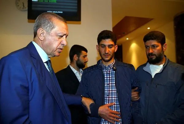 Erdoğan'dan duygulandıran görüşme-1