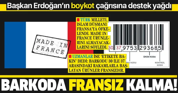 Barkoda Fransız kalma! İşte Fransız mallarının barkod numaraları...