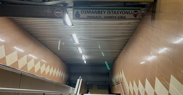 Osmanbey metrosu işletmeye kapatıldı! 22 yaşındaki Dalyan G. raylara atlayarak intihar etti