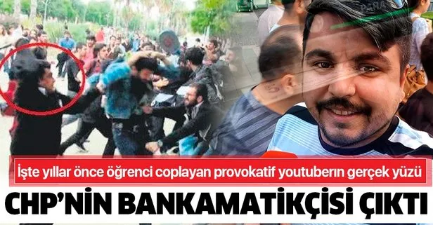 Provokatif youtuber CHP'nin bankamatikçisi çıktı
