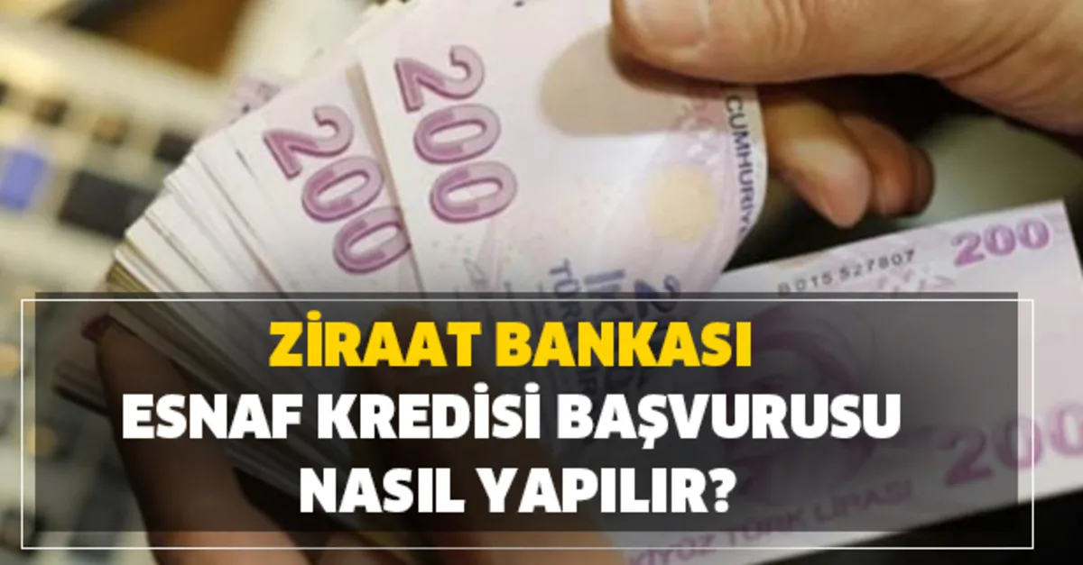 ziraat bankasi esnaf kredisi basvurusu