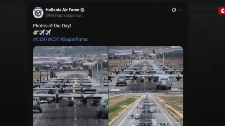 Yunan Hava Kuvvetleri’nden hadsiz paylaşım