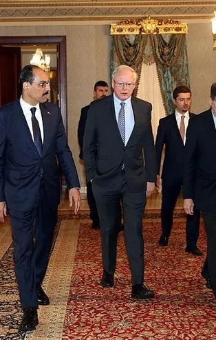Cumhurbaşkanlığı Sözcüsü İbrahim Kalın, James Jeffrey ile bir araya geldi