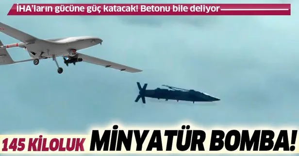 İHA'lara 145 kiloluk Minyatür Bomba geliyor