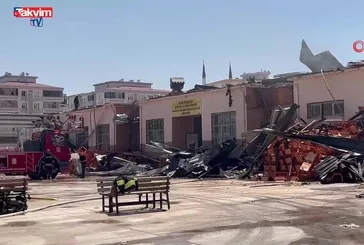 Gaziantep'te lise yangını!