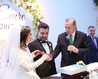 Cumhurbaşkanı Erdoğan nikah şahidi oldu