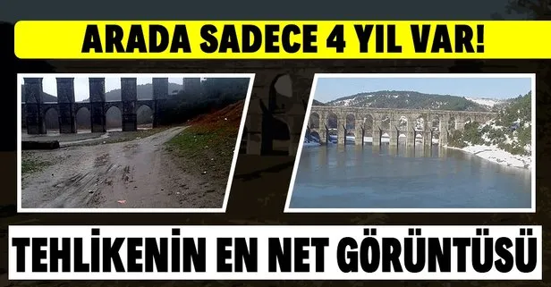İstanbul barajlarındaki tehlikenin en net görüntüsü! Alibeyköy Barajı’nda 4 yıllık süreçte korkutan değişim!