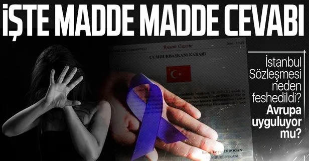 SON DAKİKA: İstanbul Sözleşmesi neden feshedildi? İşte madde madde cevabı! Kabul edildiğinden beri artıyor