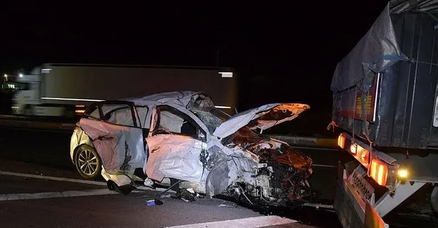 Konya’da feci kaza! TIR ile otomobil çarpıştı: 1 ölü, 2 yaralı
