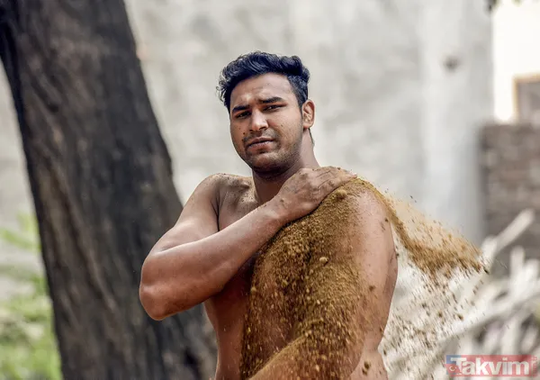 Hindistan'da güreşçiler böyle yetişiyor - 1