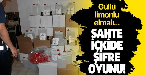 Son dakika: Sahte içkide şifre oyunu: Güllü, limonlu, elmalı...