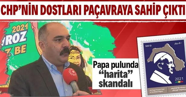 HDP milletvekili Berdan Öztürk Papa pulundaki harita skandalına sahip çıktı!