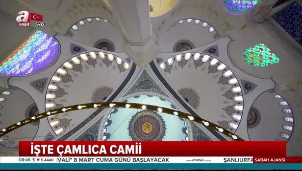 İşte tüm ihtişamıyla Cumhuriyet tarihinin en büyük camisi Çamlıca Camii