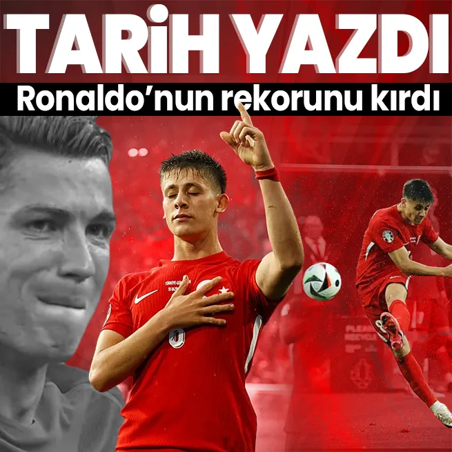 EURO 2024te ilk golünü atan Arda Güler dünya yıldızı Cristiano Ronaldoyu geride bıraktı! Dünya onu konuşuyor