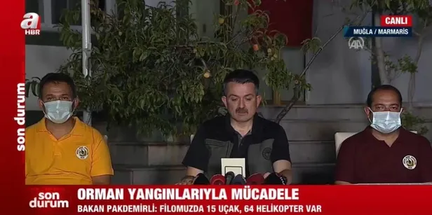 Tarım ve Orman Bakanı Bekir Pakdemirli: Çanakkale ezine yangını kontrol altına alındı-3