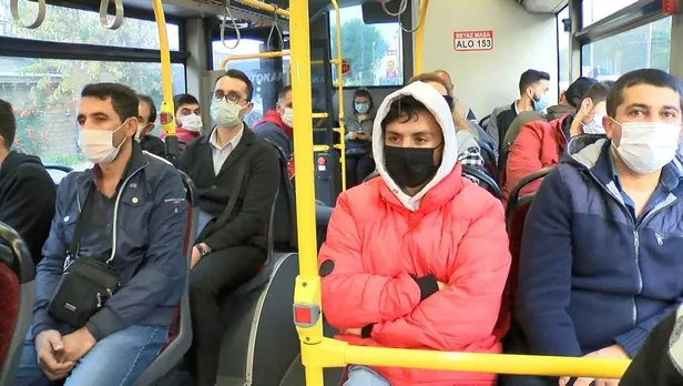 Koronavirüs vakalarının artış gösterdiği İstanbul’da toplu taşıma araçlarına koronavirüs denetimi