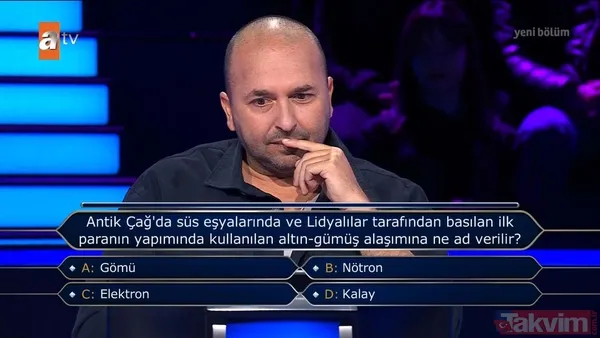 Kenan İmirzalıoğlu'nun sunduğu Kim Milyoner Olmak İster'de geceye damga vuran yarışmacı! Son kararım demedi yarışmaya veda etti - 47