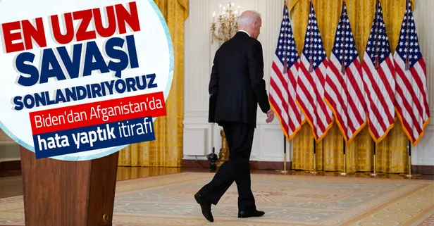 Son dakika: ABD Başkanı Joe Biden'dan Afganistan açıklaması: En uzun savaşı sonlandırıyoruz