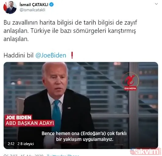 Başkan Erdoğan'ı ve Türkiye'yi küstahça hedef alan ABD'li Joe Biden'a tepki yağdı! - 10