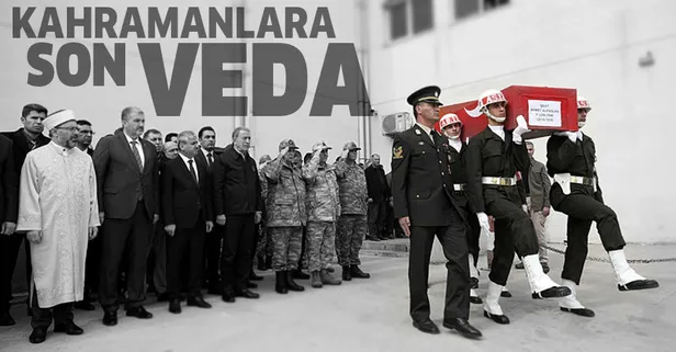 İdlib şehitlerine veda! Cenazeleri memleketlerine gönderildi