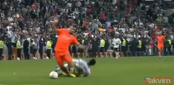 Beşiktaş-Başakşehir maçına 45+1. dakikada damga vuran olay! Suat Arslanboğa'nın verdiği karar ortalığı karıştırdı... - 6