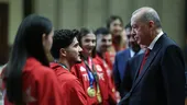 Başkan Erdoğan kabul etti! Başarılı sporcular Cumhurbaşkanlığı Külliyesi'nde