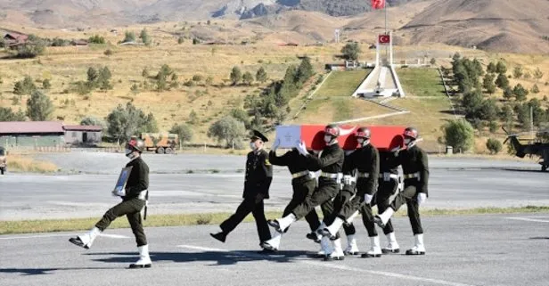 Irak'ın kuzeyinde şehit olan Uzman Çavuş Temelli, son yolculuğuna uğurlandı