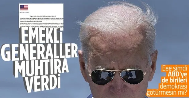 ABD'de darbe girişimi! 124 emekli general ve amiral muhtıra verdi