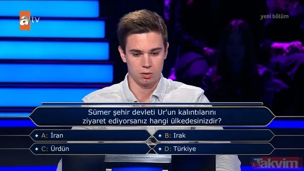 Kim Milyoner Olmak İster'de Fenerbahçe sorusu! Tuttuğu takımın rengini bilemedi veda etti! Kenan İmirzalıoğlu: 'Galatasaray mı sandın?' - 33