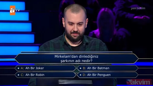 Kenan İmirzalıoğlu'nun sunduğu Kim Milyoner Olmak İster'de kafa karıştıran Demet Akalın sorusu - 8