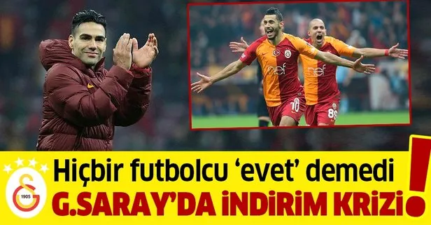 Galatasaray’da indirim krizi! Hiçbir futbolcu ‘evet’ demedi…