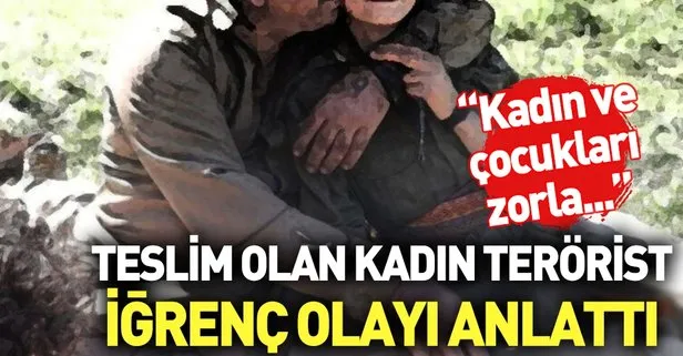 Teslim olan terörist PKK’nın iğrenç yüzünü bir kez daha ortaya çıkardı: İlişki sonrası hamile kalınca...