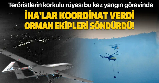 Çanakkale'deki yangında İHA'lar koordinat verdi orman ekipleri söndürdü-1