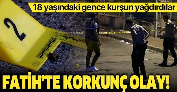 İstanbul Fatih’te korkunç olay! Sokak ortasında 18 yaşındaki bir genç öldürüldü