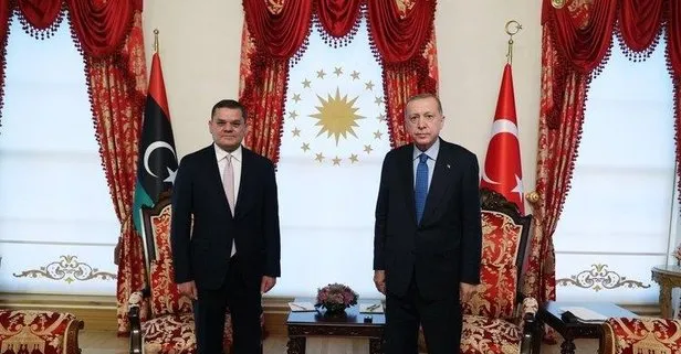 Başkan Recep Tayyip Erdoğan, Libya Başkanı Dibeybe’yi kabul etti