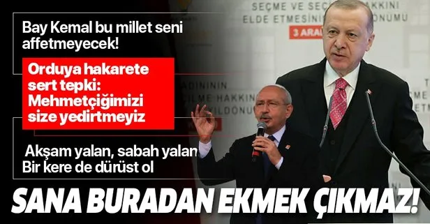Başkan Erdoğan’dan Kemal Kılıçdaroğlu’na tank palet fabrikası yanıtı: Sana burdan ekmek çıkmaz