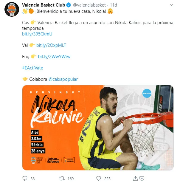 Son dakika| Fenerbahçe Beko'da ayrılık resmen açıklandı ! Nikola Kalinic Valencia'da-3