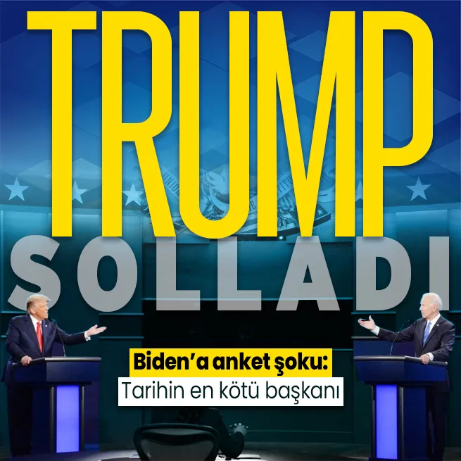 ABD’de anket krizi! Trump Biden’ı 9 puan geride bıraktı: Tarihin en kötü başkanı