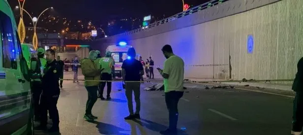 Otomobil refüje çarptı