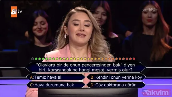 Kim Milyoner Olmak İster'de dikkat çeken Türk Dil Kurumu sorusu! Tsunaminin diğer adı nedir? - 39