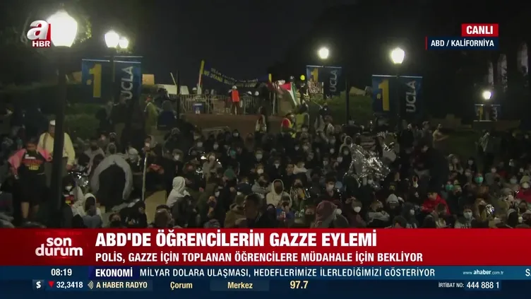 ABD'de öğrencilerden Gazze eylemi!