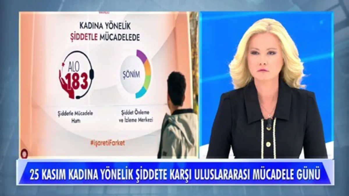 Müge Anlı kadına şiddetin her türüne dikkat çekti! ‘İşareti Fark Et’ dedi