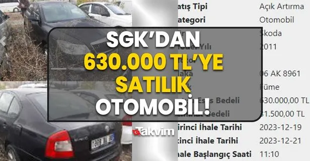 750 BİN TL altı en iyi otomobiller! SGK’dan 630 bin TL’ye satılık 2011 model Skoda!