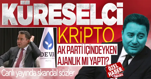 Ali Babacan'dan iki büyük skandal birden: Hem doğalgaz hazımsızlığı hem AK Parti'de ajanlık yaptığının itirafı...
