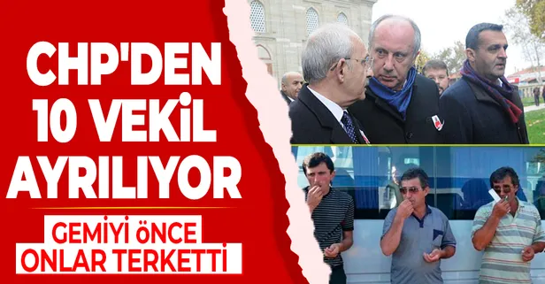 CHP'den 10 Milletvekili Muharrem İnce'nin partisine geçecek