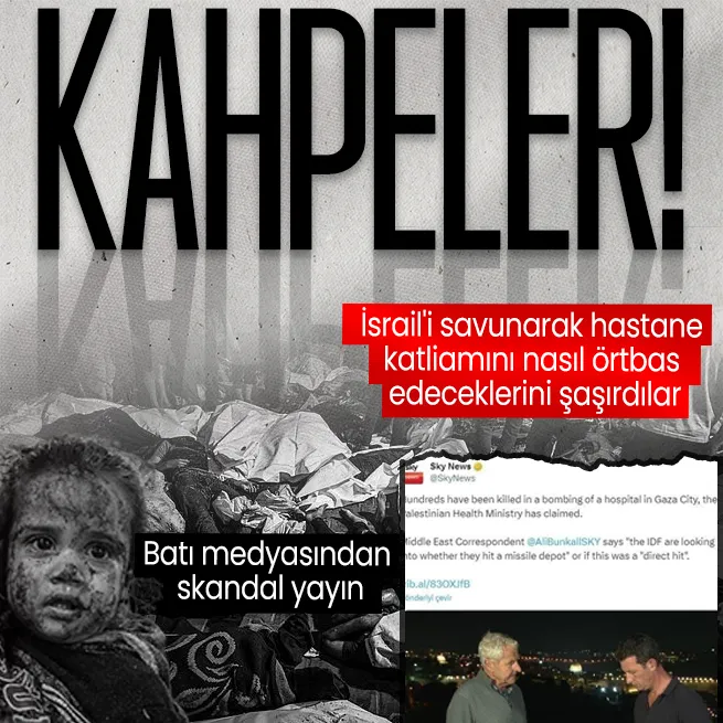 İngiliz Sky News katil İsraili savundu: Gazzedeki hastane saldırısını aklamaya çalıştılar