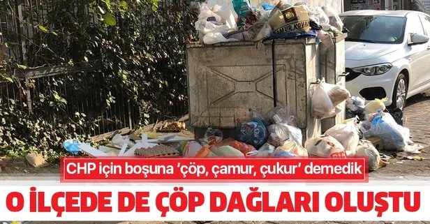 CHP’li belediyelerde skandallar bitmiyor! Maltepe’den sonra Ataşehir’de de çöp dağları!
