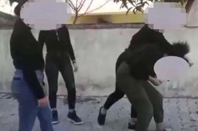 Didim'de kızların kavgası dehşete düşürdü