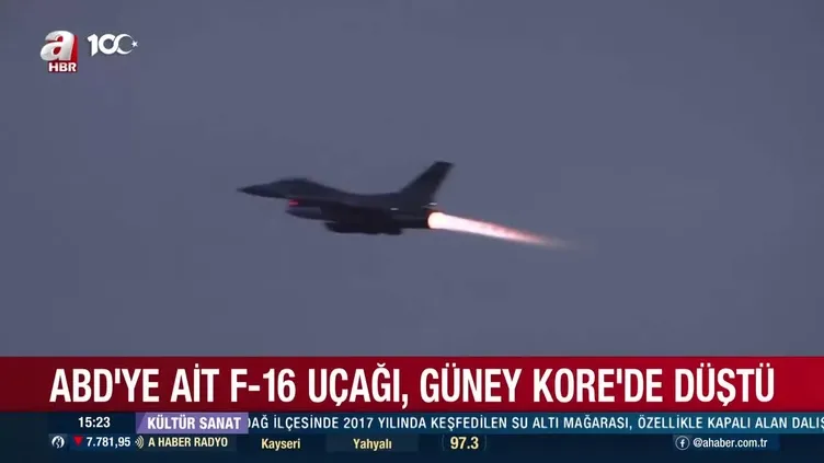 ABD’ye ait F-16 uçağa Güney Kore’de düştü